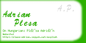 adrian plesa business card